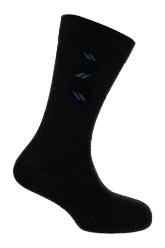 ADONTE - Adonte Erkek Pamuklu Dikişsiz Soket Çorap (Siyah-2)