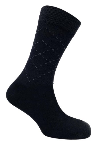 ADONTE - Adonte Erkek Pamuklu Dikişsiz Soket Çorap (Siyah-4)