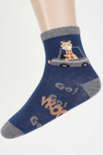 (12'li Paket) Artı Erkek Çocuk Adriel Soket Çorap (Asorti) - Thumbnail