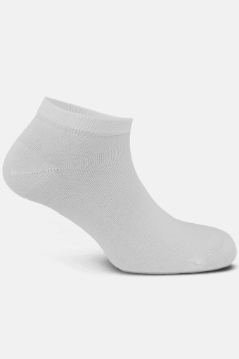 Aytuğ Erkek Pamuklu Dikişsiz Patik Çorap (Beyaz) - Thumbnail