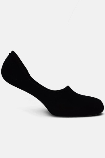 Aytuğ Kadın Pamuklu Dikişsiz Babet Çorap (Siyah) - Thumbnail