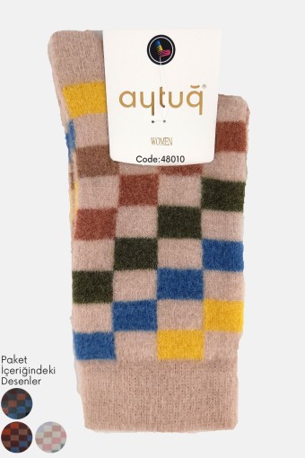 AYTUĞ - (12'li Paket) Aytuğ Kadın Soket Çorap Polyamid (Asorti)