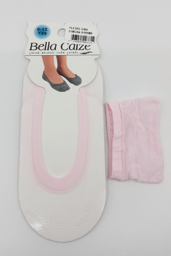 (12'li Paket) Bella Calze Kız Çocuk Babet Çorap Melisa Desenli (Asorti (999)) - Thumbnail