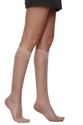 Daymod Kadın İnce Dizaltı Çorap Likralı Fit 15 (Naturel (51)) - Thumbnail