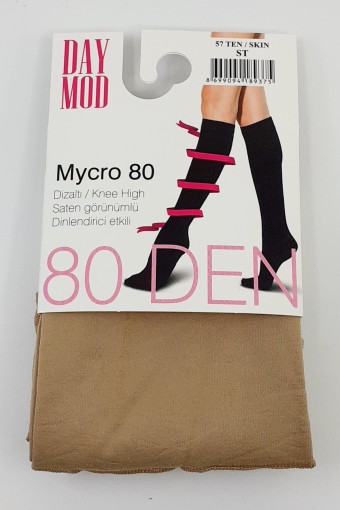 DAYMOD - Daymod Kadın İnce Dizaltı Çorap Mikro 80 (Ten (57))