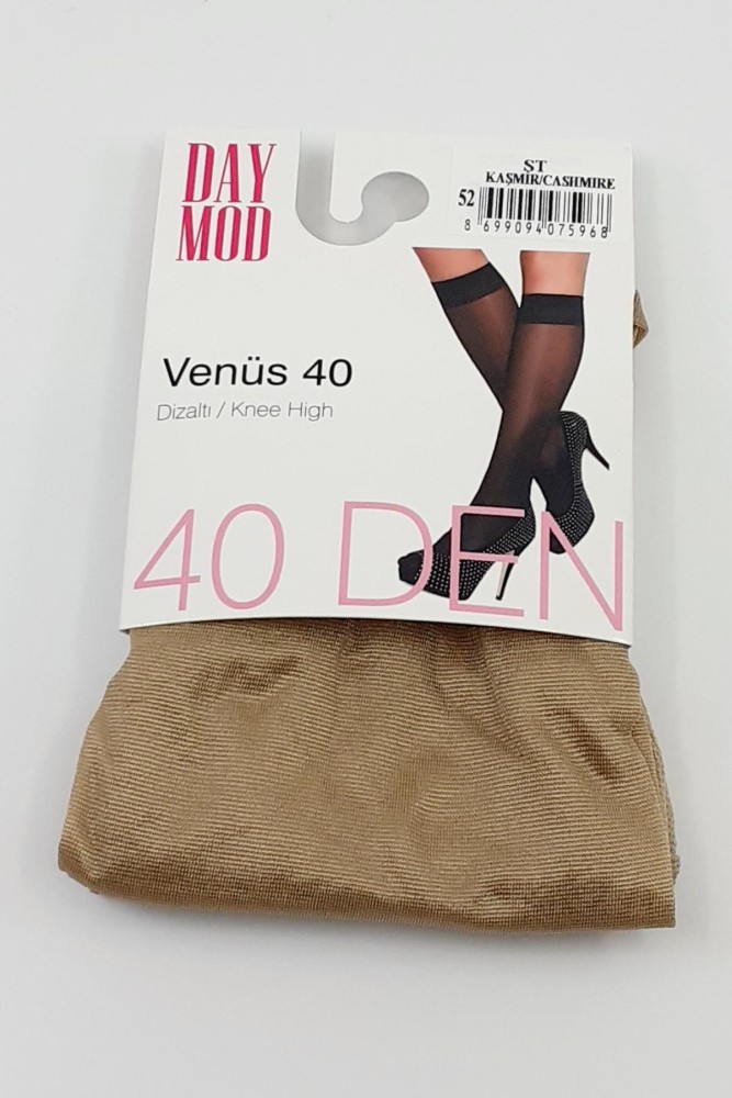 DAYMOD - Daymod Kadın İnce Dizaltı Çorap Venüs 40 Denye (Kaşmir (52))