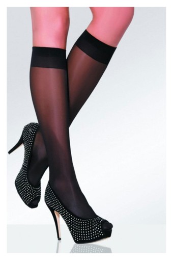 DAYMOD - Daymod Kadın İnce Dizaltı Çorap Venüs 40 Denye (Siyah (500))