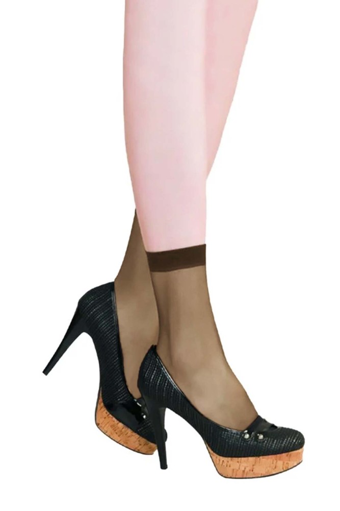 DAYMOD - Daymod Kadın İnce Soket Çorap Lady Fity 15 (Bronz (38))