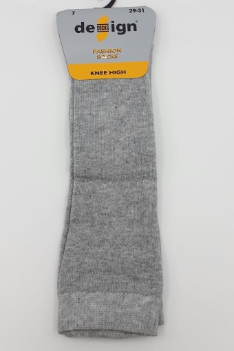 (12'li Paket) Design Kız Çocuk Dizaltı Pantolon Çorabı Düz (Koyu Asorti) - Thumbnail