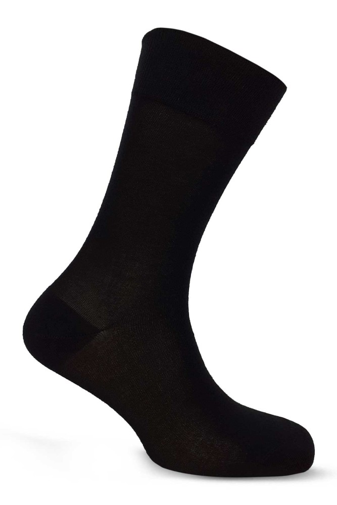 DÜNDAR - Dündar Erkek Bambu Soket Çorap Düz Bambu (Siyah)