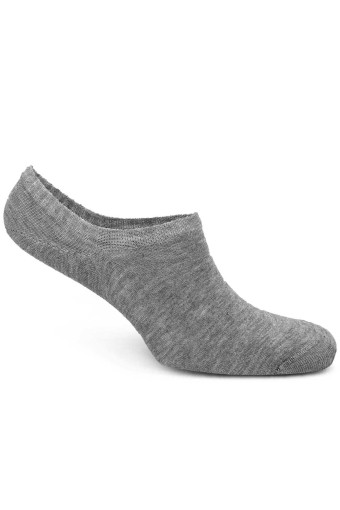 Dündar Kadın Çorap Sneaker Modal Plus Görünmez Çorap (Gri) - Thumbnail