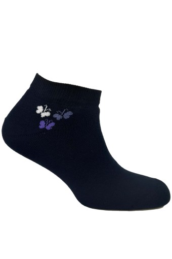(12'li Paket) Dündar Kadın Havlu Patik Çorap (Koyu Asorti) - Thumbnail