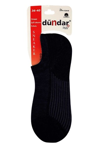 Dündar Kadın Sneaker Çorap Penye Plus Görünmez Çorap (Lacivert) - Thumbnail