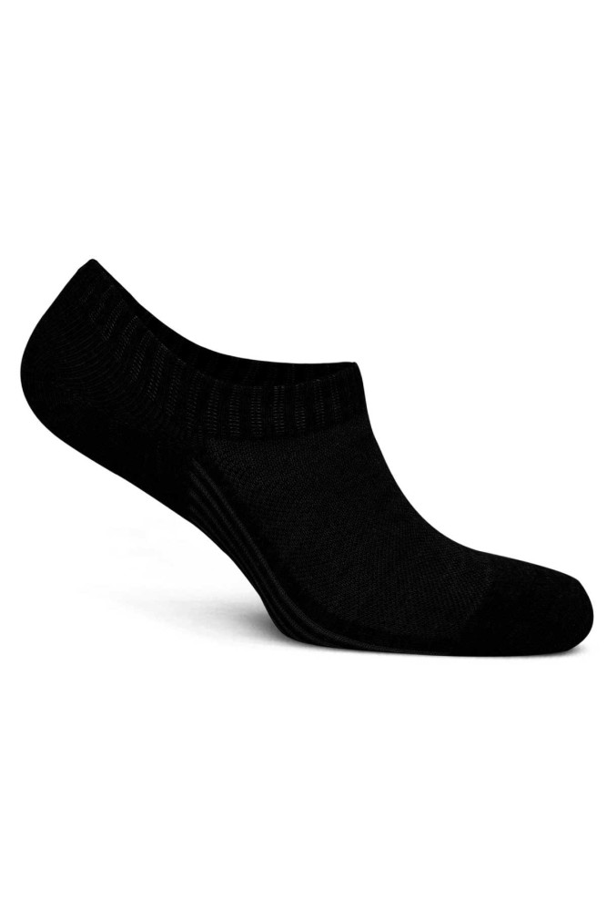 DÜNDAR - Dündar Kadın Sneaker Çorap Penye Plus Görünmez Çorap (Siyah)