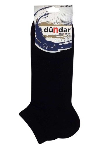 Dündar Erkek Patik Çorap Lyrca Comfort (Siyah) - Thumbnail