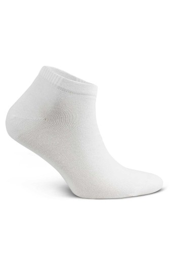 DÜNDAR - Dündar Plus Erkek Patik Çorap Bambu Düz Renk (Beyaz)