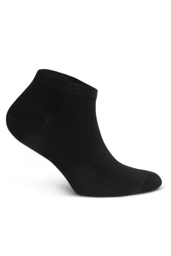Dündar Plus Erkek Patik Çorap Bambu Düz Renk (Siyah) - Thumbnail