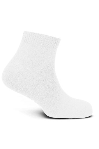 DÜNDAR - Dündar Plus Erkek Tabanaltı Havlu Patik Çorap (Beyaz)
