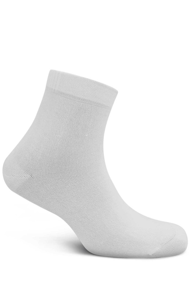 DÜNDAR - Dündar Plus Kadın Modal Yarım Konç Çorap (Beyaz)
