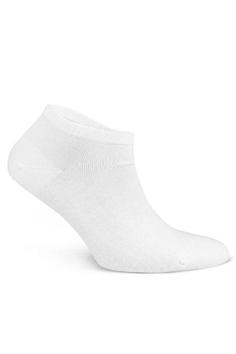 DÜNDAR - Dündar Plus Kadın Patik Çorap Penye Düz Renk (Beyaz)