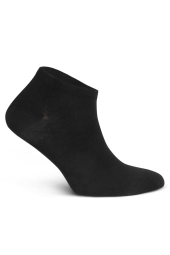 DÜNDAR - Dündar Plus Kadın Patik Çorap Penye Düz Renk (Siyah)