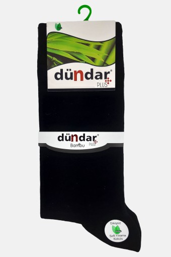 DÜNDAR - Dündar Plus Unisex Bambu Soket Çorap (Siyah)