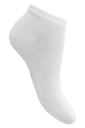 Dündar Plus Unisex Çocuk Patik Çorap Modal Dikişsiz (Beyaz) - Thumbnail