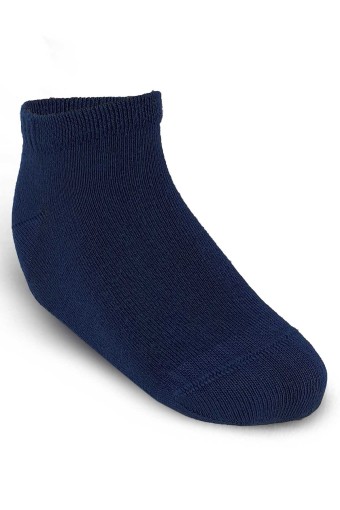 (12'li Paket) Dündar Plus Unisex Çocuk Patik Çorap Modal Dikişsiz Düz Renk (Melanj Asorti) - Thumbnail