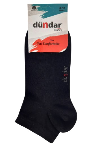 Dündar Unisex Comfort Patik Çorap (Siyah) - Thumbnail