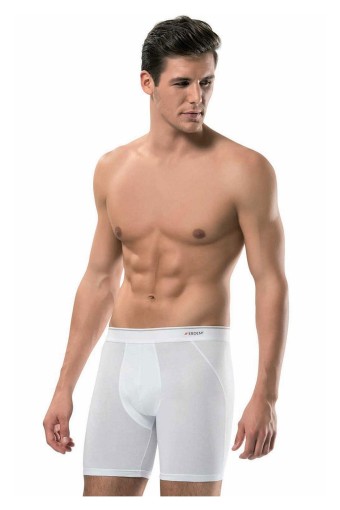 ERDEM - Erdem Erkek Boxer Uzun Likralı Kutulu (Beyaz)