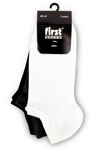 (4'lü Paket) First Erkek Patik Çorap 3'lü (Asorti) - Thumbnail