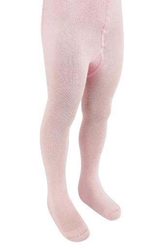 FIRST - First Kız Çocuk Külotlu Çorap Düz (Pembe)