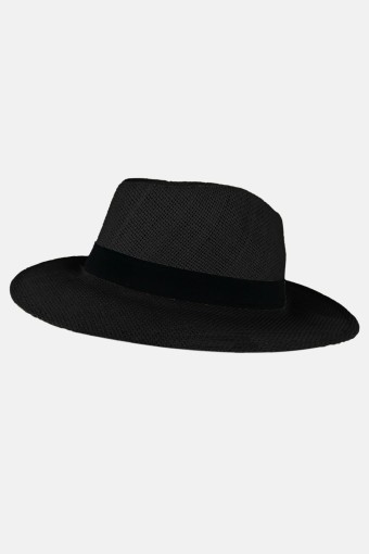 FORUM - Forum Hm Plaj Şapkası Desenli Hasır (Siyah)