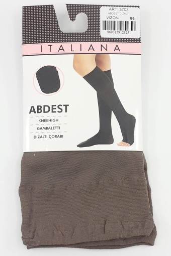İTALİANA - İtaliana Kadın Abdest Çorabı Polyamid Diz Altı (Vizon (86))