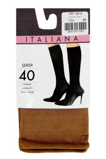 İTALİANA - İtaliana Kadın Dizaltı Şeker Çorabı 40 Den (Ten (57))