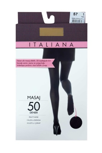 İtaliana Kadın Külotlu Çorap Masaj Tabanlı 50 (Ten (57)) - Thumbnail