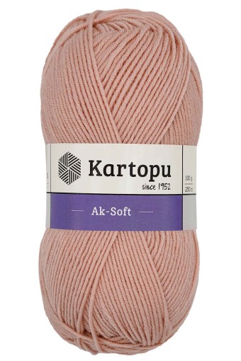 KARTOPU - Kartopu Aksoft Akrilik El Örgü İpliği 100g 250m (K1873)