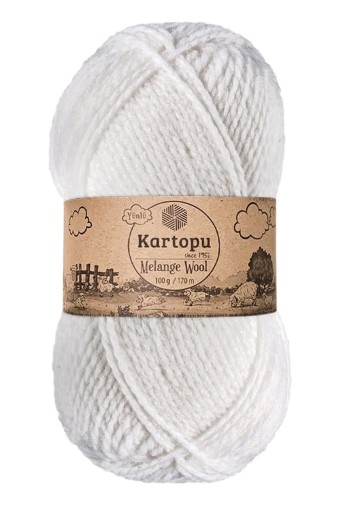 KARTOPU - Kartopu Melange Wool Akrilik El Örgü İpliği 100g 170m (K010)