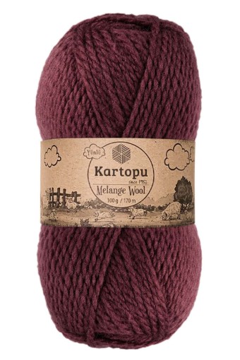 KARTOPU - Kartopu Melange Wool Akrilik El Örgü İpliği 100g 170m (K1707)