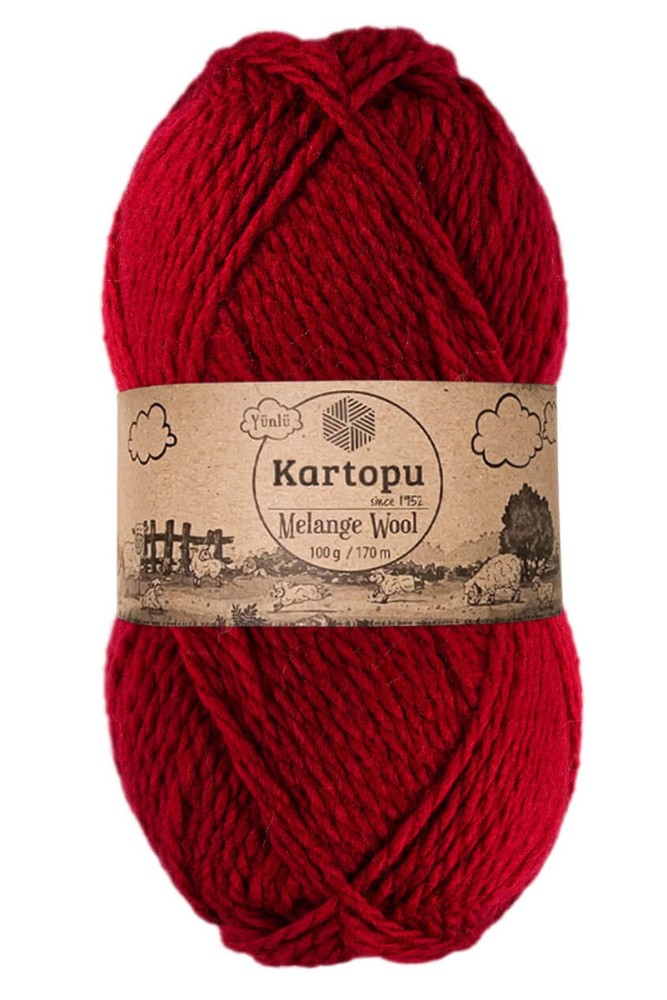 KARTOPU - Kartopu Melange Wool Akrilik El Örgü İpliği 100g 170m (K2117)