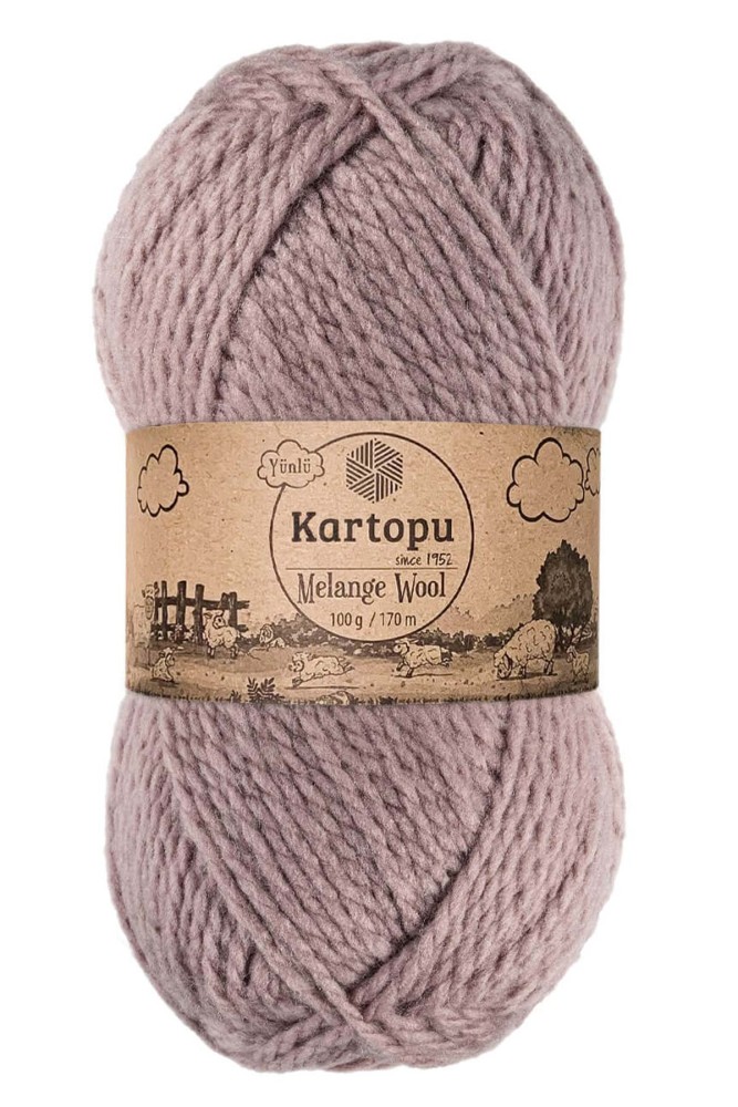 KARTOPU - Kartopu Melange Wool Akrilik El Örgü İpliği 100g 170m (K713)