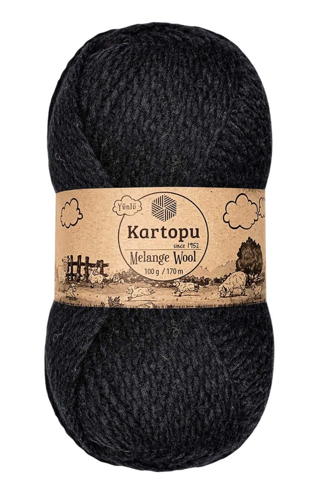 KARTOPU - Kartopu Melange Wool Akrilik El Örgü İpliği 100g 170m (K940)