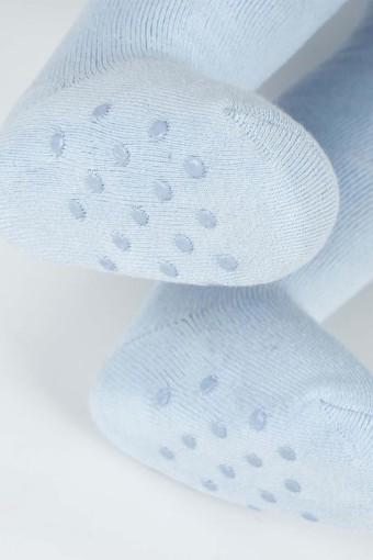 (3'lü Paket) Katamino Erkek Bebek Leonar ABS'li Havlu Külotlu Çorap (Asorti) - Thumbnail