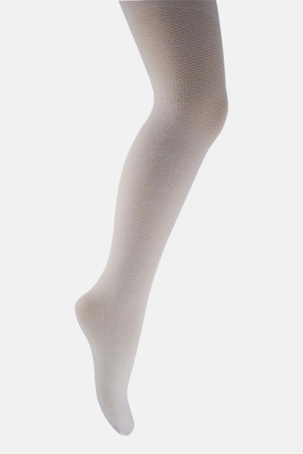 Katamino Kız Çocuk İnce Külotlu Çorap Fileli (Krem) - Thumbnail