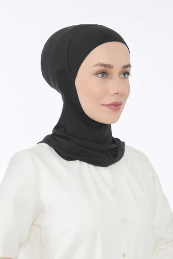 LAVENDER - Lavender Bone Hijab Büyük (Siyah)