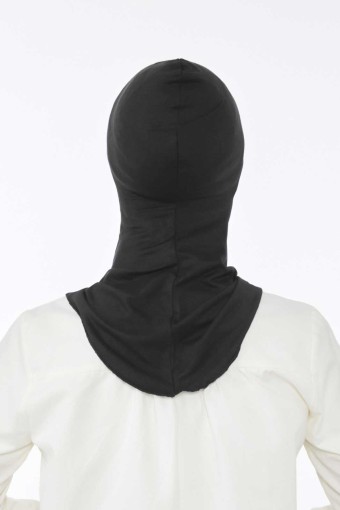 Lavender Bone Hijab Büyük (Siyah) - Thumbnail