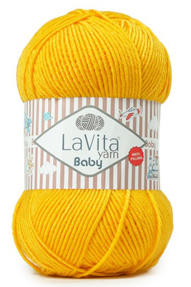 LaVita - Lavita Baby El Örgü İpliği Anti Pilling Akrilik 100 Gr 250 Metre (2021)