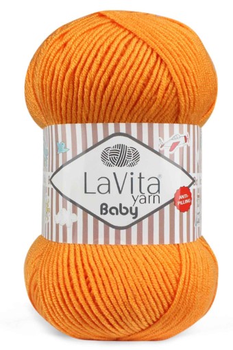 LaVita - Lavita Baby El Örgü İpliği Anti Pilling Akrilik 100 Gr 250 Metre (2306)