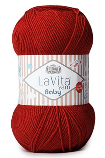 LaVita - Lavita Baby El Örgü İpliği Anti Pilling Akrilik 100 Gr 250 Metre (3016)