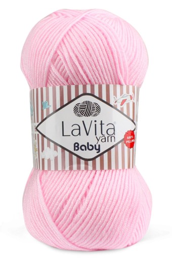 LaVita - Lavita Baby El Örgü İpliği Anti Pilling Akrilik 100 Gr 250 Metre (4105)